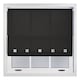 image 3 of FURNISHED Roller Blinds Daylight Square Eyelet Light Filtering Easy Fit Trimmable Window Shade | Black | Black