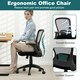 image 6 of COSTWAY Ergonomic Mesh Office Chair Height Adjustable Black Black