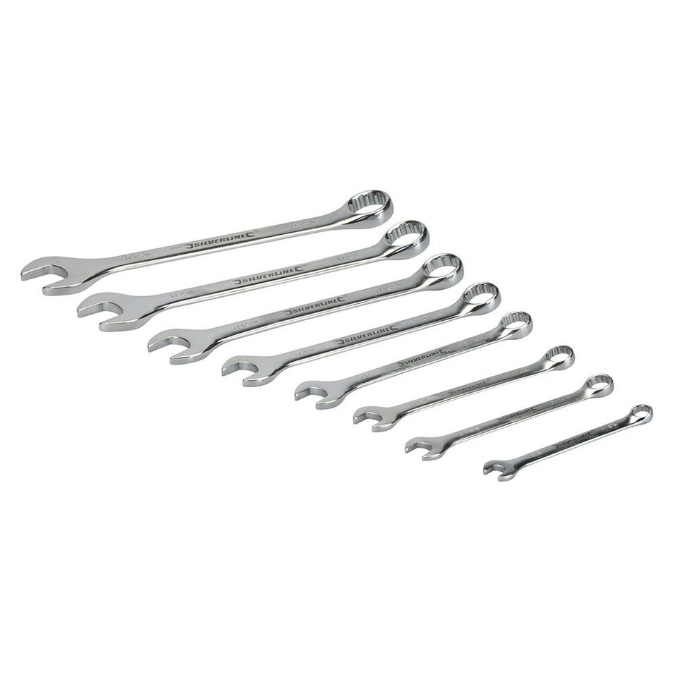 image 1 of Silverline - Whitworth Spanner Set 8pce - 1/8 - 9/16"