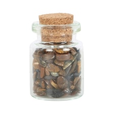 Something Different Jar Of Confidence Tigers Eye Decorative Crystal - Brown - One Size