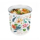 image 7 of Tropical Flowers Food Waste Caddy - Metal 2L Decorative Kitchen Compost Bin