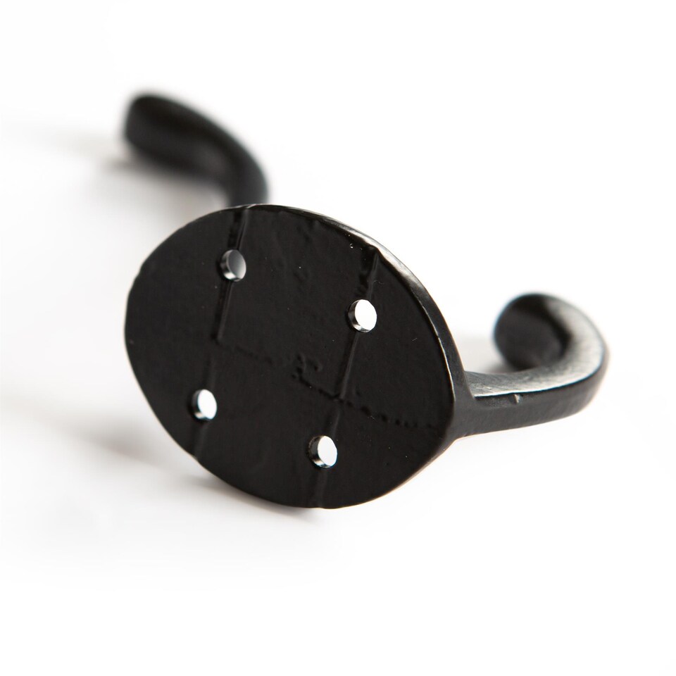 image 1 of Hammer & Tongs Hat & Coat Hook - W40mm x H105mm - Black