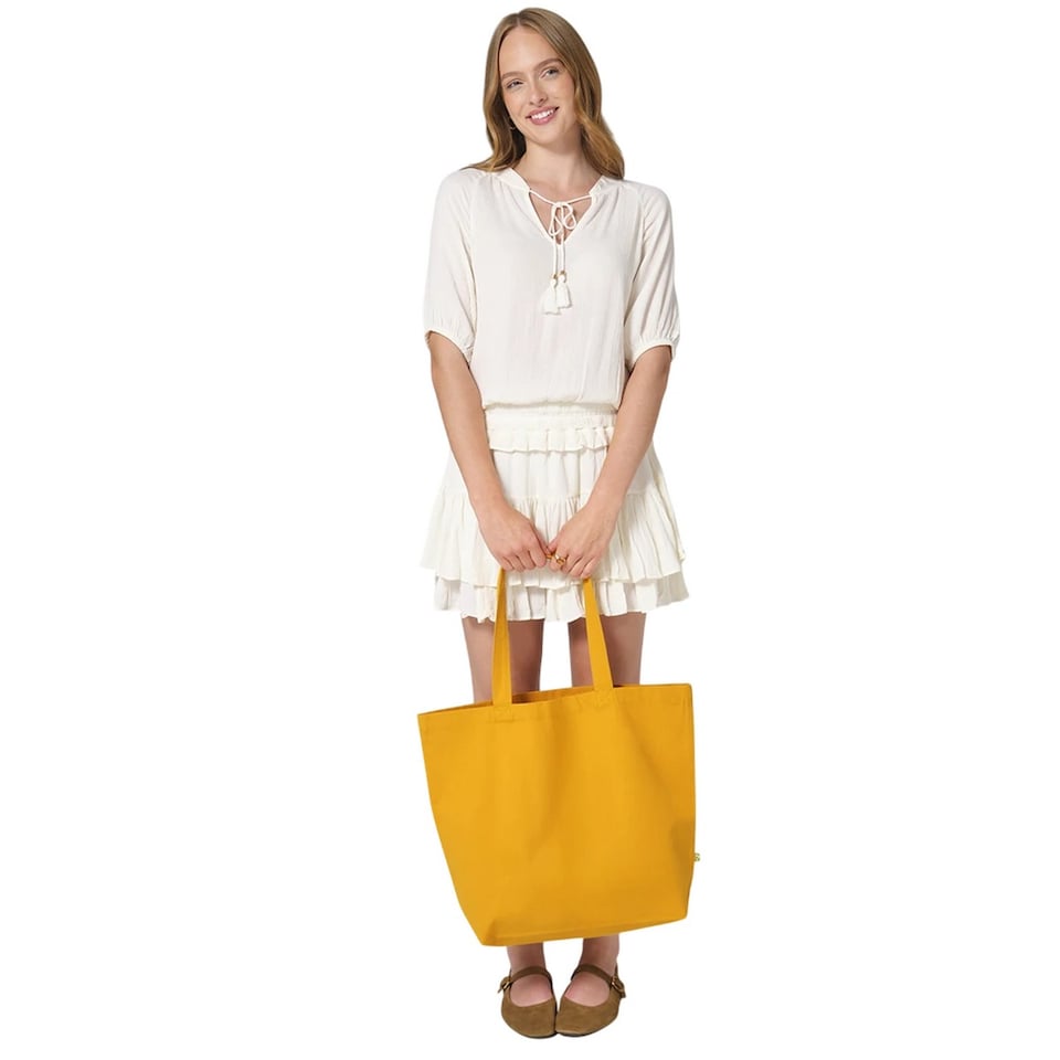 image 1 of Westford Mill EarthAware Tote Bag | Yellow | Amber | 1