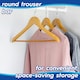 image 4 of Harbour Housewares Wooden Clothes Hanger - Brown - Pack of 30 - Wooden Hanger Coat Hanger Suit Hanger Jacket Hanger Shirt Hanger Trouser Hanger