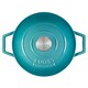 image 4 of Cooks Professional Cast Iron Casserole 20cm | 2.8L Capacity | Enamelled Inside & Out | Graduated Teal