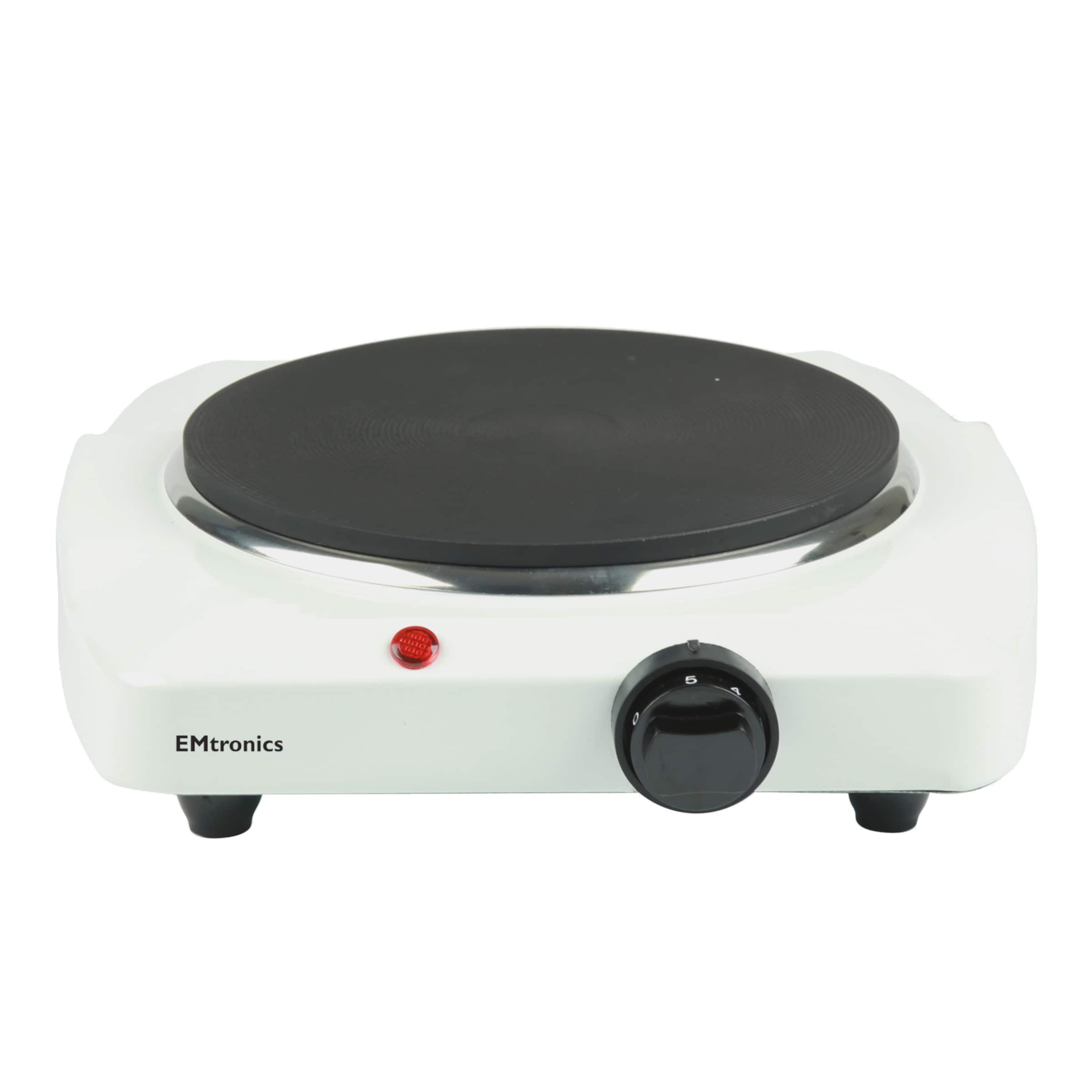 EMtronics 2500W Double Portable Hob - White