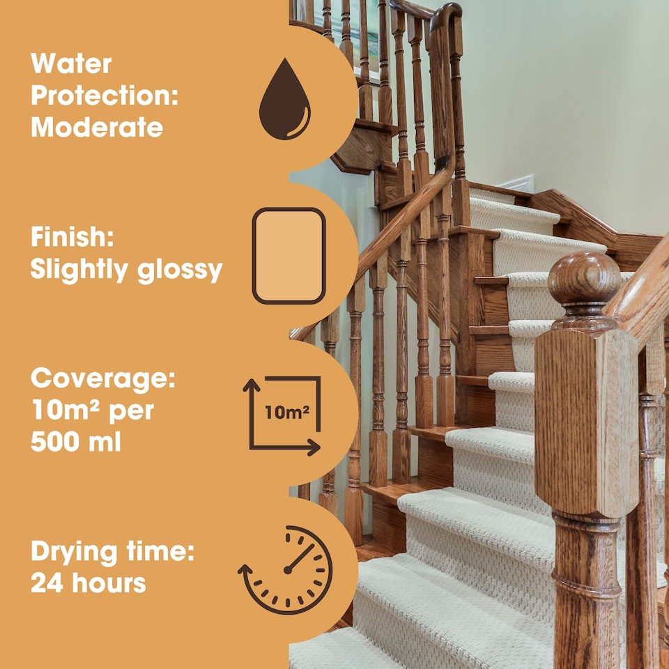 image 1 of Boiled Linseed Oil for Wood 500ml - Premium Oil to Enhance, Seal & Protect The Natural Beauty of Oak, Pine & Other Wood with a Glossy Finish