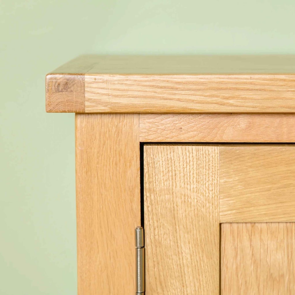 image 1 of London Oak 3 Drawer Sideboard Fully Assembled - By Roseland Furniture