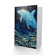 image 2 of Whale Sea Wave Jump Falling Stars Child Kids Birthday Card