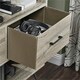 image 2 of Landon Bookcase with 4 Drawers Grey Oak Look Grey | GREY OAK