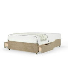 Neptune Spring Mink Naples Velvet 2 Drawer Divan Set Double