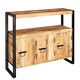 image 1 of Cosmo Industrial Sideboard - Solid Mango Wood - L43 x W135 x H90 cm Brown