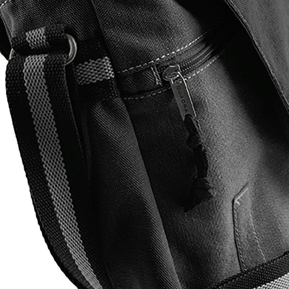 image 1 of Quadra Vintage Canvas Despatch Bag - 14 Litres - Vintage Black - One Size | Multi