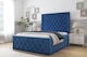 image 2 of Sloomy Vienna Navy Plush Special Bed Frame. With 50" Upholstered Headboard 4' Small Double