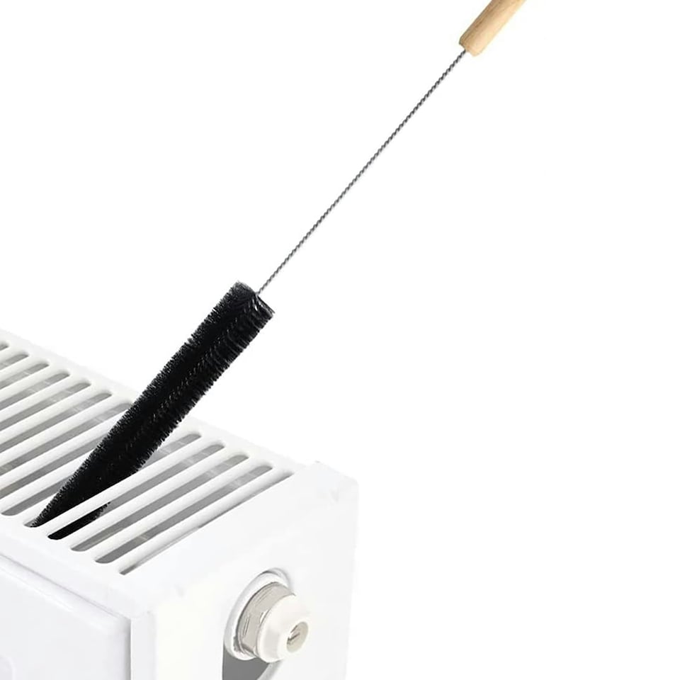 image 1 of SPARES2GO Long Reach Cleaning Brush Radiator Washing Machine Tumble Dryer Lint Dust Tool
