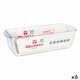 image 2 of Rectangular Mould Quttin 63079 1,7 L Glass 28,2 x 11,6 x 7,7 cm (6 Units) N/A