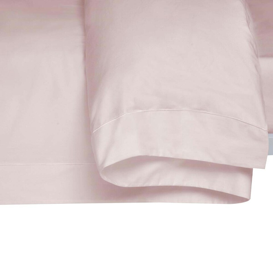 image 1 of Belledorm 400 Thread Count Egyptian Cotton Oxford Duvet Cover - Blush - Single