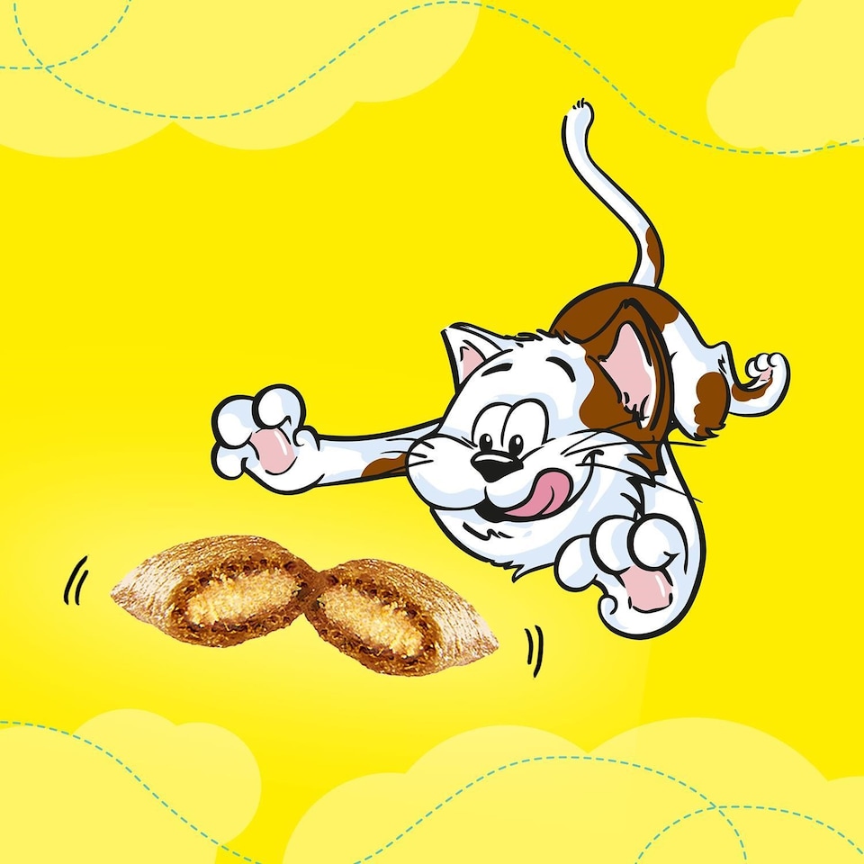 image 1 of 12 x 60g Dreamies Cat Treats Mixed Variety Snack Box Chicken Cheese & Salmon