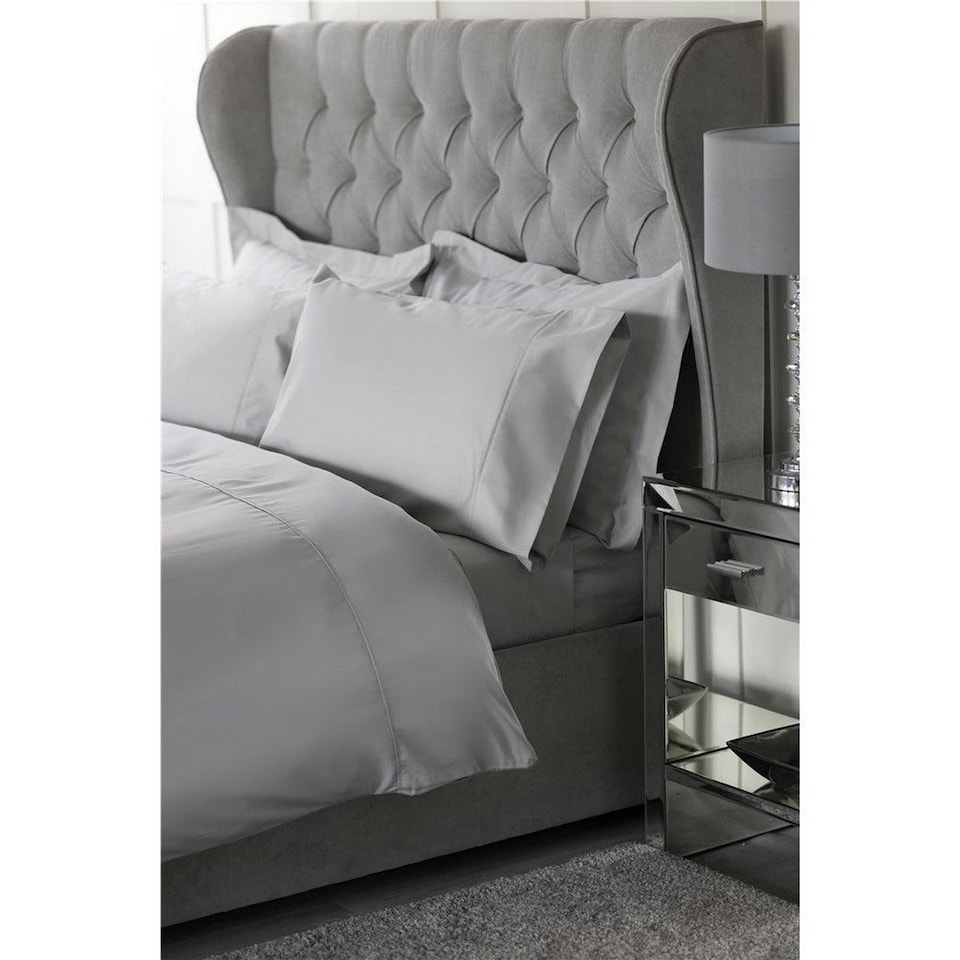 Belledorm Bamboo Fitted Sheet - Platinum - 200cm x 200cm