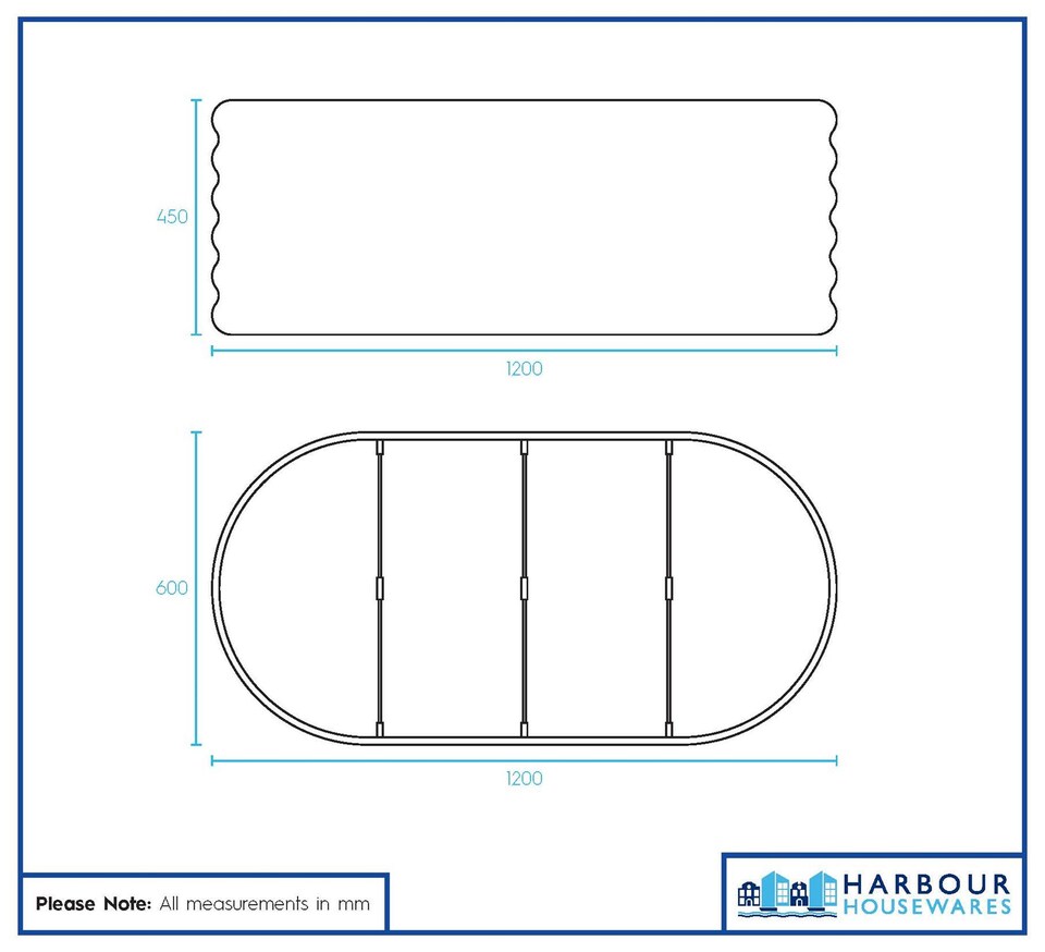 image 1 of Harbour Housewares Rounded Raised Garden Beds - 120cm x 60cm x 45cm - Green - Pack of 2 | Green | Green