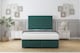 image 1 of Sloomy Manhattan Emerald Plush Ottoman Bed With Mattress With 54" Floor Standing Headboard 5' King