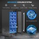image 3 of HOMCOM Freestanding / Built-in Wine Cooler Fridge, 19 Bottle, Black | Black