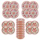 image 5 of Mediterranean 24 Piece Melamine Dinnerware Set | Red
