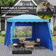 image 8 of Outsunny 2.4 x 2.4m UV50+ Pop Up Gazebo Canopy Tent with Carry Bag, Blue
