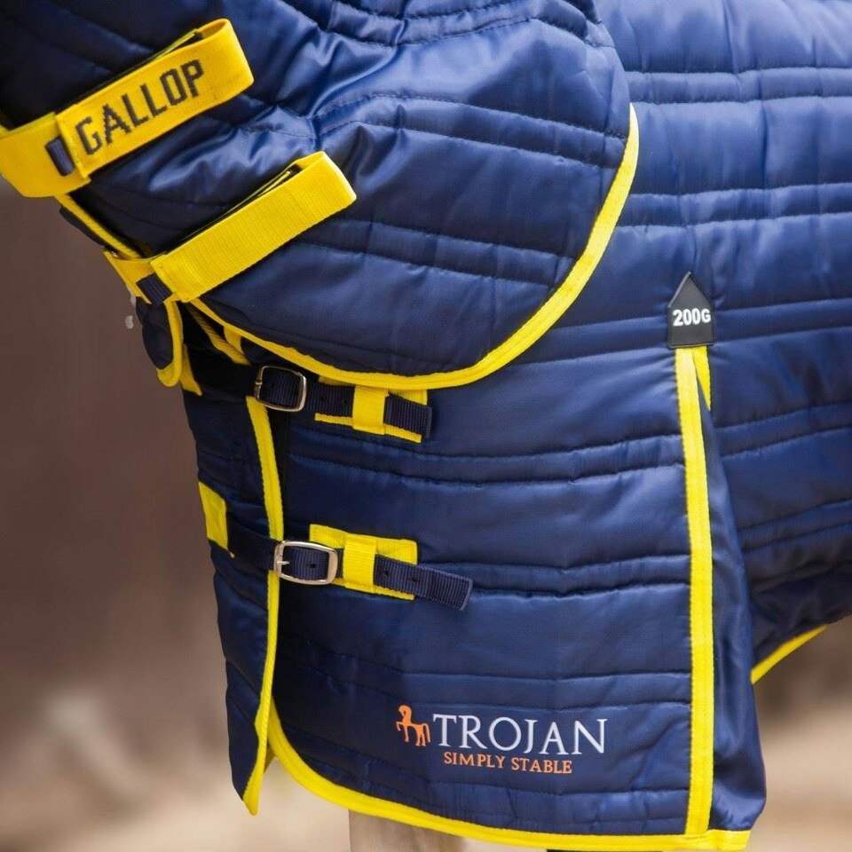 image 1 of Gallop Equestrian Trojan 200G Combo Stable Rug Blue | Size: 5ft 9
Colour: Navy