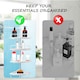 image 3 of 4-Tier Telescopic Corner Shower Caddy Bathroom Wall Shelf & Storage Organizer white