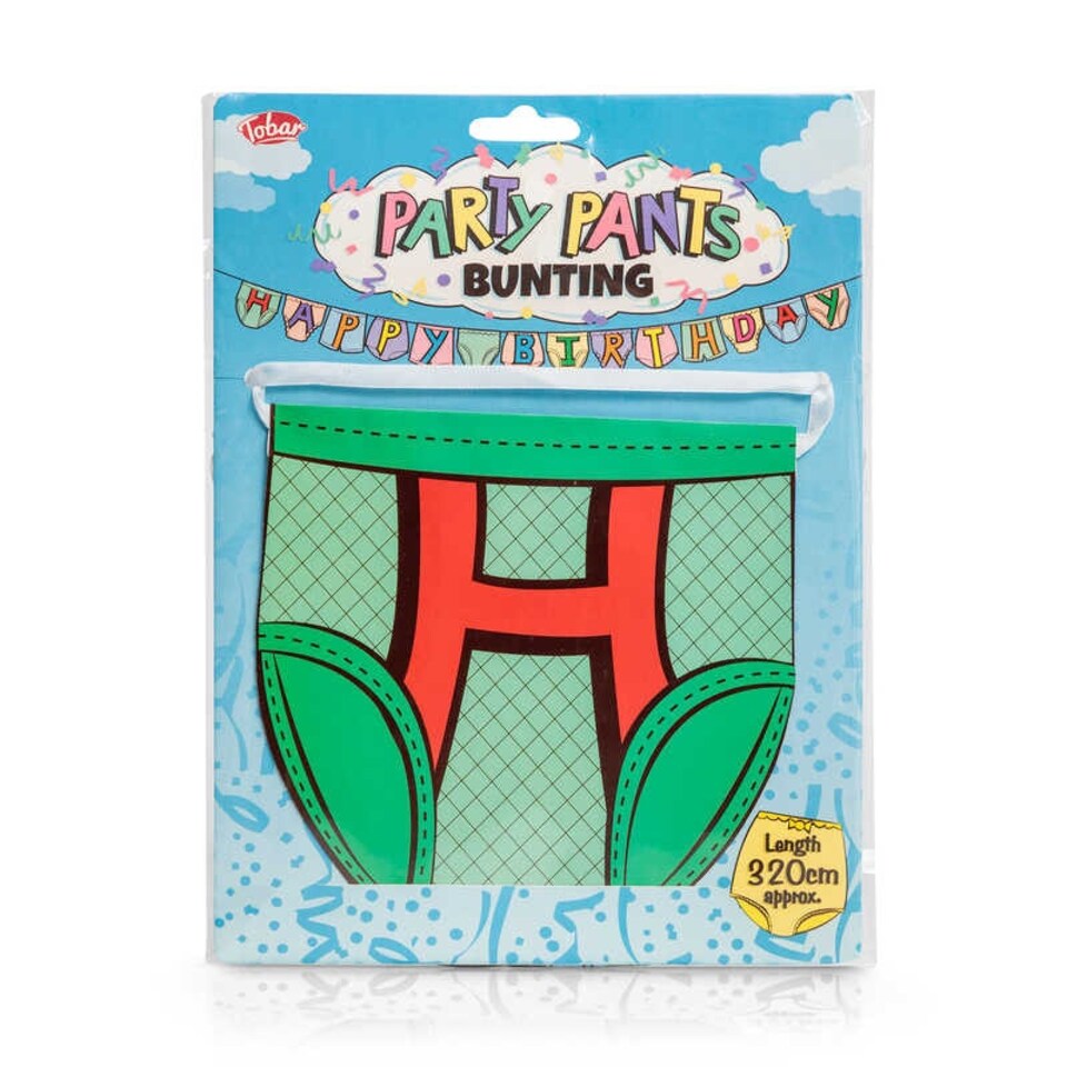 image 1 of "HAPPY BIRTHDAY" Party Pants Bunting Multi