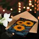 image 4 of Three Mystical Sunflowers Dark Magic Her Birthday Card