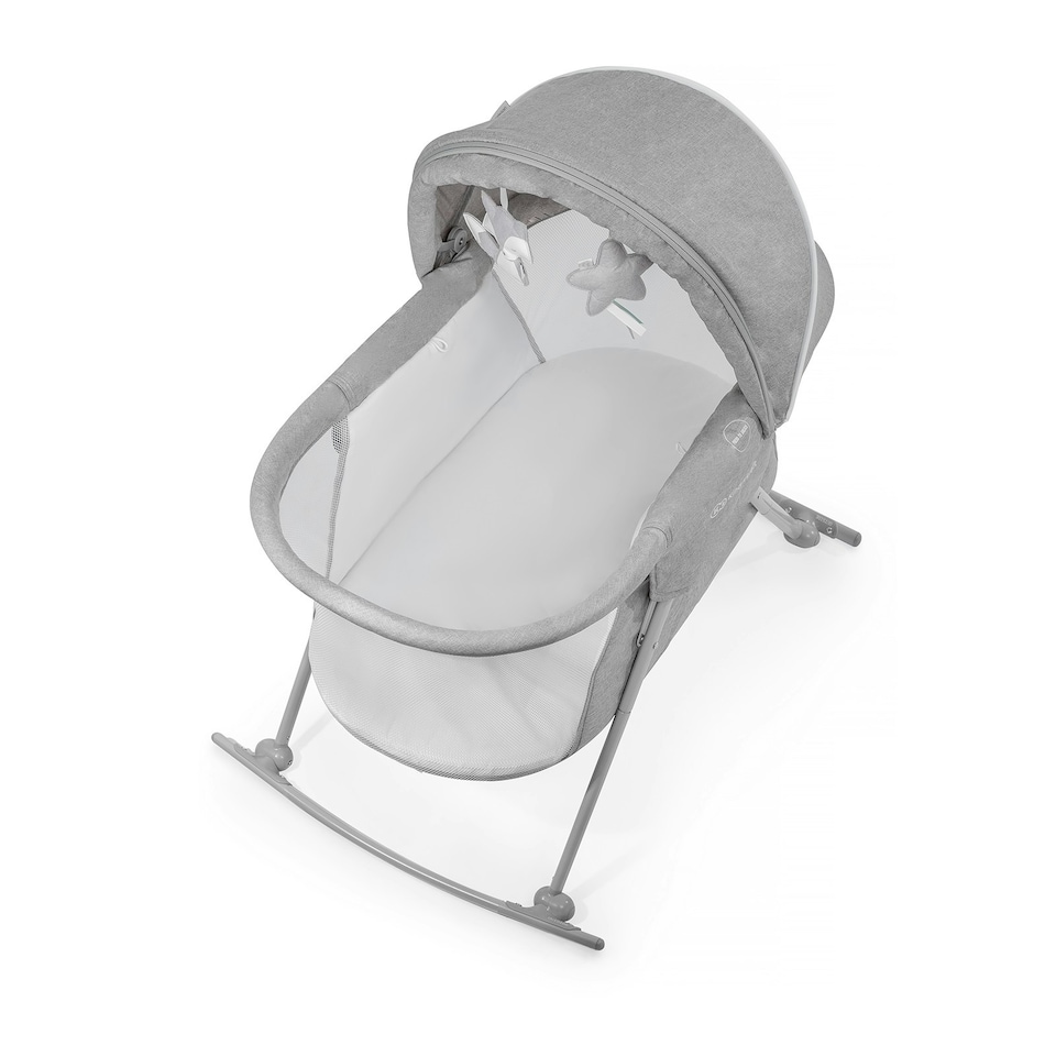image 1 of Kinderkraft Baby Cradle Travel Cot LOVI Grey
