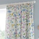 image 2 of D & D Sweetpea Floral Pencil Pleat Curtains Lilac