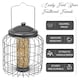 image 3 of Squirrel Proof Hanging Bird Nut Peanut Feeder Heavy Duty Garden Wild Birds