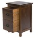 image 5 of Boston, 2 Drawer Petite Bedside Cabinet Brown