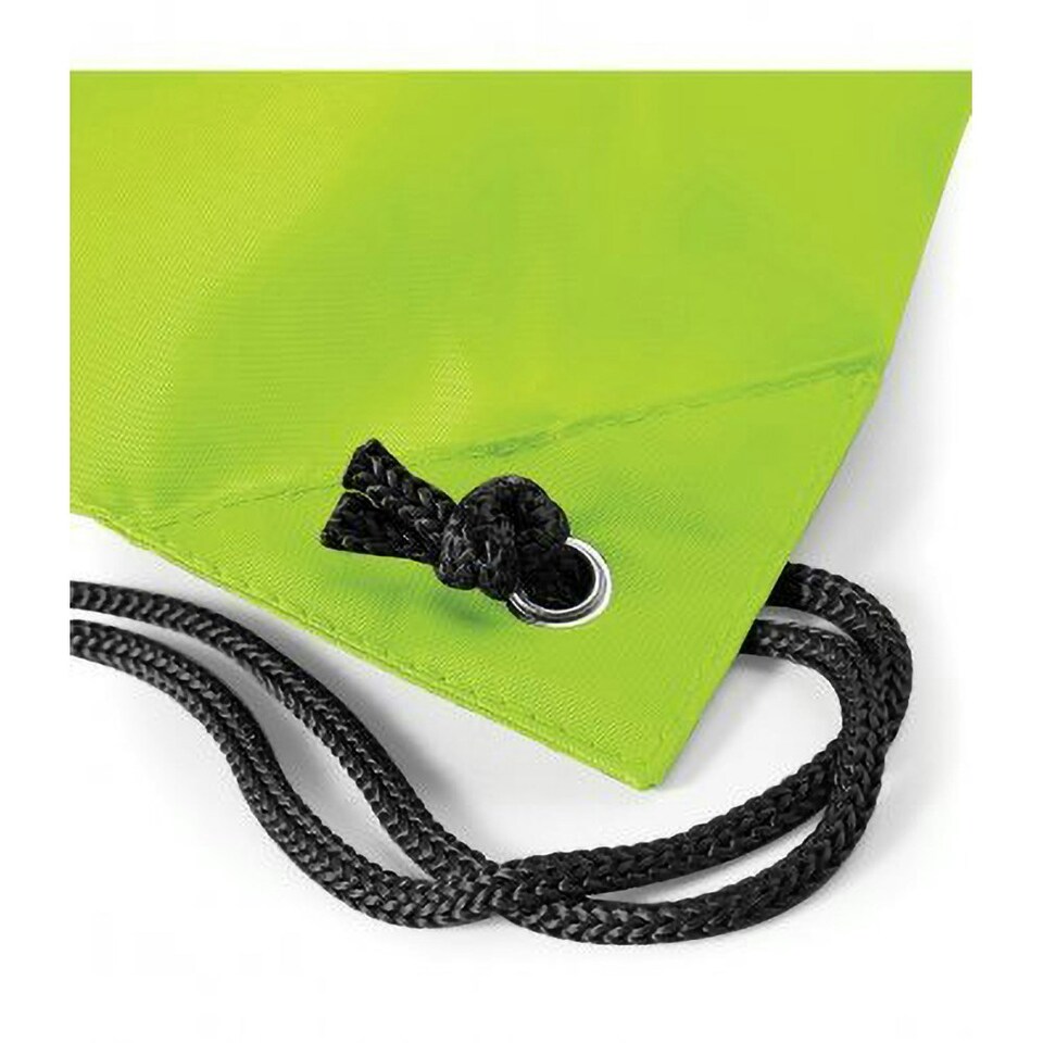 image 1 of BagBase Budget Water Resistant Sports Gymsac Drawstring Bag (11 Litres) - Lime - One Size Green | One Size