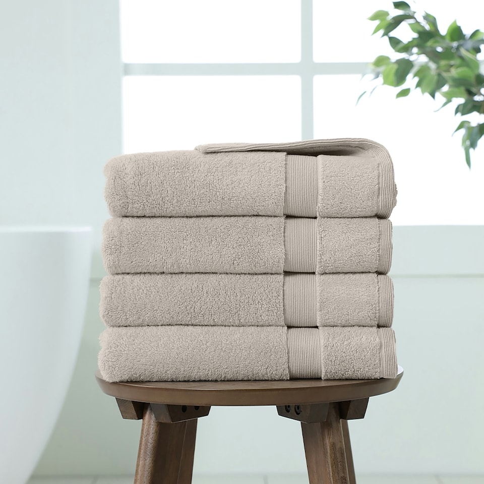 image 1 of Martex 100% Cotton Silver Hand Towels (Pack of 4) Silver | Hand towel