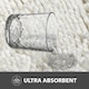 image 7 of Non Slip Bath Mat Water Absorbent Shower Mats Machine Washable Bathroom Rug, White | White