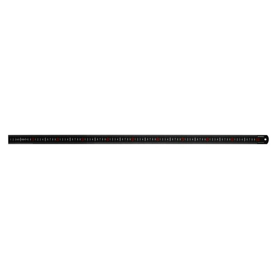 Faithfull Measuring Rules, Matt Black Stainless Steel - Multi Colour - 1000mm