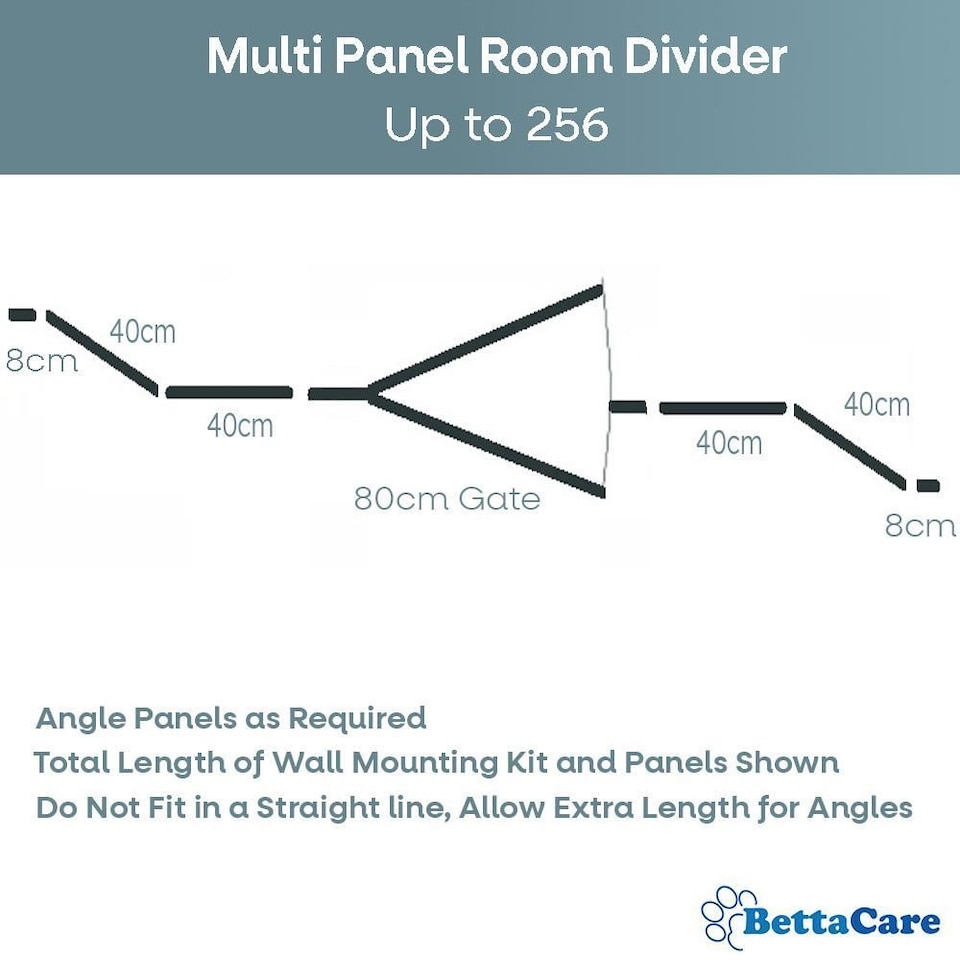 image 1 of Bettacare Wooden Multi Panel Flexible Pet Barrier, Natural Wood, up to 256cm Wide, Dog Barrier for Pets Dogs and Puppy Cream | Natural