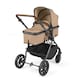image 3 of Cosmo 2 in 1 Travel System (Desert) - Birth to 22kg (Approx. 4 Years). Convertible Seat, UPF 50+ Hood, Footwarmer, Apron, Raincover, Changing Bag & Mat