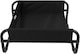 image 7 of Actiaspet Elevated Dog Bed Steel Frame Raised Pet Cot Black or Grey (Black, Small)