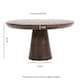 image 5 of Monco Dark Mango Wood Round Coffee Table Brown