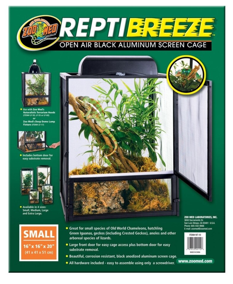 image 1 of Zoo Med ReptiBreeze Open Air Screen Cage N/A