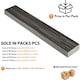 image 4 of NOVECRAFTO Self Adhesive Floor Planks | 36x5.98in (91.4x15.2cm) Each | Peel & Stick Vinyl Flooring | Dark Shadowline Flow Wood Effect | Waterproof DIY Tiles Black | 0.97 sqm