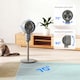 image 4 of HOMCOM Speed Adjustable Oscillating Air Circulator Cooling Fan | Grey | Grey | 28 x 28 x 80 cm