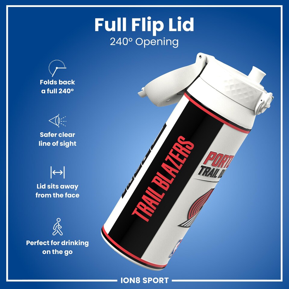 image 1 of NBA x Sport, Insulated Bottle, NBA GameDay, 750ml (24oz) | White | NBA GameDay Portland Trailblazers | One Size