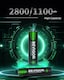 image 2 of Bevigor 16 Pack AA AAA Rechargeable Batteries Set 8 x 2800mAh AA & 8 X 1100mAh AAA Batteries High Capacity, 1.2V Low Self-Discharge, PreCharged