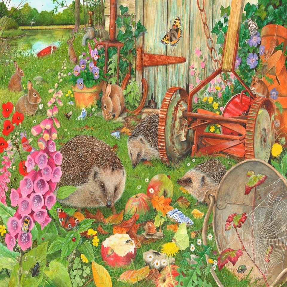 image 1 of Bottom Of The Garden 1000 Piece Jigsaw Puzzle
